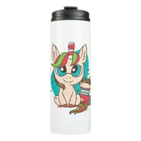 Unicorn Christmas Thermal Tumbler