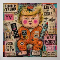 Funny Toddler President Poster