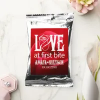 Gothic Red Rose Love at First Bite Wedding Coffee Drink Mix