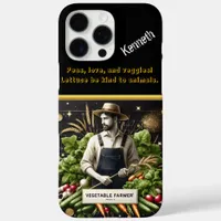 Farmer Caring for Spring Vegetables iPhone 16 Pro Max Case