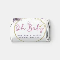 Oh Baby Butterfly Baby Shower Purple Floral Pink Hershey's Miniatures