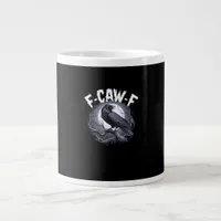 F-Caw-F Minimal Clean Giant Coffee Mug