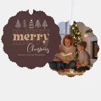 Cocoa Comfort Scribbles Merry Christmas Keepsake Ornament Card