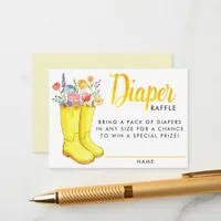 Spring Floral Diaper Raffle Card – April Showers B