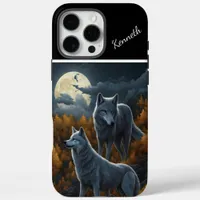 Howling Wolf in Moonlit Night iPhone 16 Pro Max Case