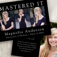 Mastered It Photo Graduation Announcement