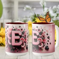 Valentine Day 3D A to Z Alphabet Coffee Mug