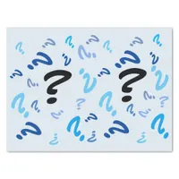 Tissue Paper - Question Marks in Blue