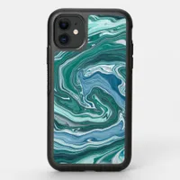 Turquoise and Blue Ocean Swirls OtterBox Symmetry iPhone 11 Case