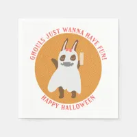 Cute Halloween Ghost Ghouls Just Wanna Have Fun Napkins