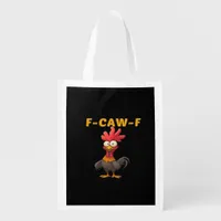 F-Caw-F-Chicken Essential Classic Cool Graphic Grocery Bag