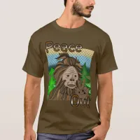 Peace Out Bigfoot Sasquatch T-Shirt