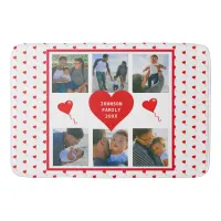 Home Photo Personalized Collage Family Valentine Bath Mat