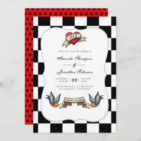 Rockabilly Wedding Invitation