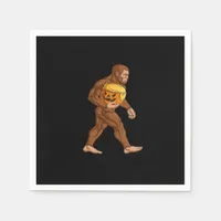 Bigfoot Halloween Trumpkin Pumpkin Classic Napkins