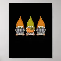 Autumn Gnomes With Pumpkins It’s Fall Y’all Hallow Poster