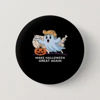 Trumpkin Funny Halloween Boo - Make Halloween Grea Button