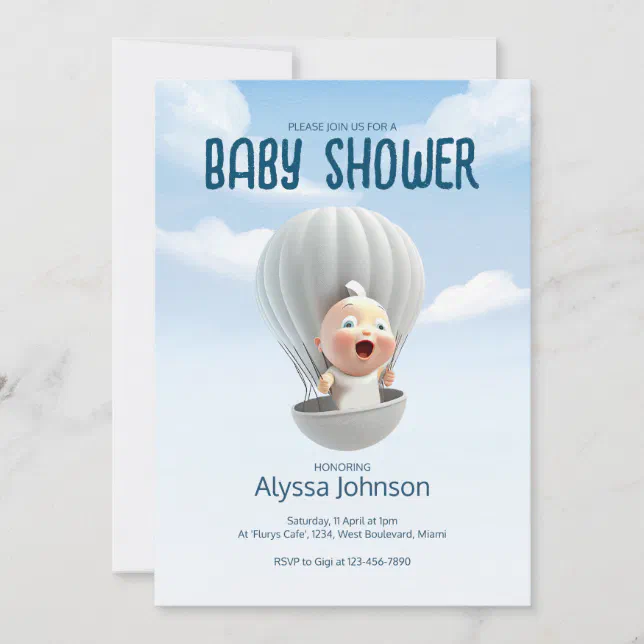 Baby is arriving soon | Baby Shower Invitation