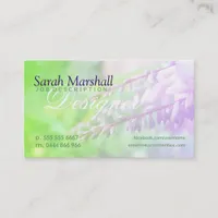 Spring Garden Romance Floral Business Cards