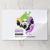 Stylized Colorful Trio of Women IWD 2025 Paper Pad