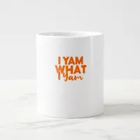 I Yam What I Yam Sweet Potato Thanksgiving Couple  Giant Coffee Mug