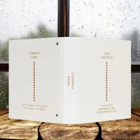 Gold Dots Minimalist Simple Professional 3 Ring Binder