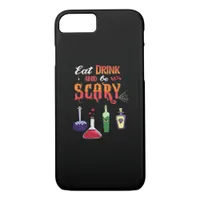 Eat Drink And Be Scary Vintage Art iPhone 8/7 Case