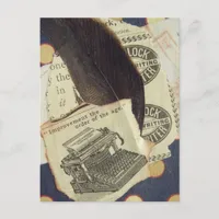 Typewriter Collage Postcard