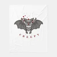 Tis The Season To Be Creepy Fleece Blanket