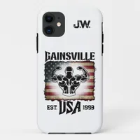 Gainsville USA Double Biceps Pose Bodybuilder iPhone 11 Case