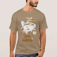 Funny Bee Gnome with Pail of Honey T-Shirt