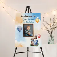 Personalized Baby's 1st Birthday Welcome Foam Board