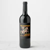 Trumpkin Keep Halloween Great Pumpkin   Wine Label