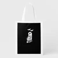 Eat Drink And Be Scary Trendy Graphic Grocery Bag