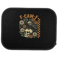 F-Caw-F Crow Vintage Graphic Car Floor Mat
