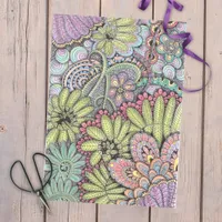 Floral Hand-Drawn Whimsy Pastel Botanical Pattern Tissue Paper