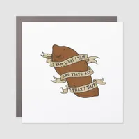 I Yam What I Yam Quote Funny Playful Mood Car Magnet
