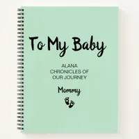 To My Baby Keepsake Pregnancy Journal