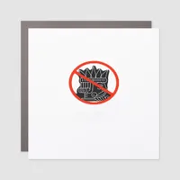 No Kings In The USA America Say No King Classic Re Car Magnet