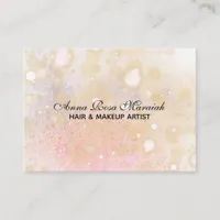 *~* Pastel Abstract Pink Peach Business Card