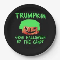 Trumpkin Make Halloween Great Again Grab Em' By Th Paper Plates