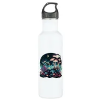 Cottagecore And Aesthetic Goblincore Mushroom Fair Stainless Steel Water Bottle