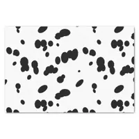 Dalmatian Black and White Spotty Dog Fur Tissue Paper