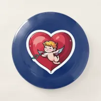 Cupid on Red Heart Wham-O Frisbee