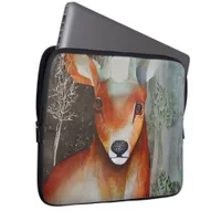 Deer Mixed Media Laptop Sleeve