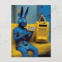 Rabbits in an Abandoned Factory Postcard
