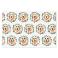 Golden Retriever Elegant Dog Christmas Tissue Paper