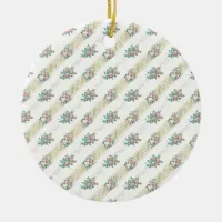 Vintage Rose Pattern - Ornament