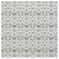 Black and White Magical Moth Fabric