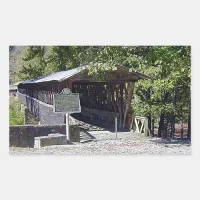 Clarkson Covered Bridge Alabama  Rectangular Sticker